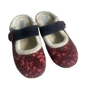 Sundance 38 maroon wool and felt slippers
